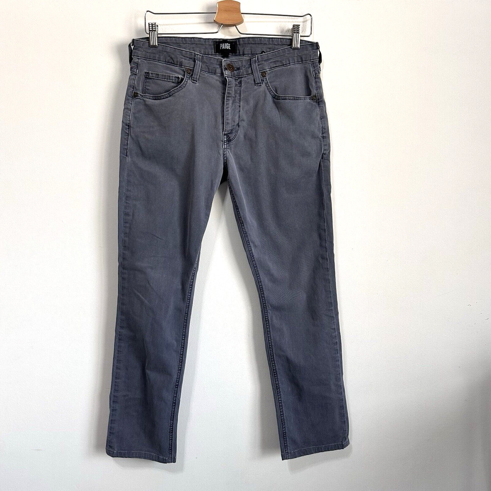 Paige Womens Pants Jeans 32 x 27 Vintage Blue‎ Wash Lennox Mid Rise Ankle Casual